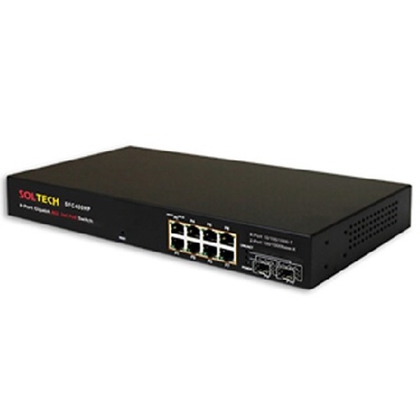 솔텍 SOLTECH SFC400HP 8포트 기가비트 PoE + 2포트 SFP 스위치허브 :: 컴퓨터 전문 쇼핑몰 가이드컴