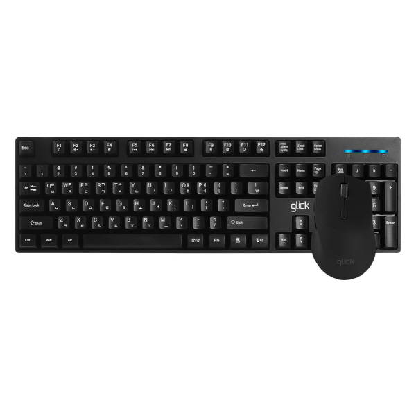 지클릭커 OFFICEPRO WMK60 스탠다드 M 무선 무소음 키보드 마우스 세트 (블랙) (키스킨포함) :: 컴퓨터 전문 쇼핑몰 가이드컴