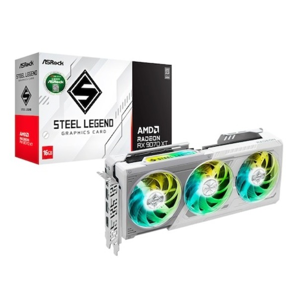 [오늘출발] ASRock 라데온 RX 9070 XT 스틸레전드 D6 16GB 대원씨티에스 그래픽카드