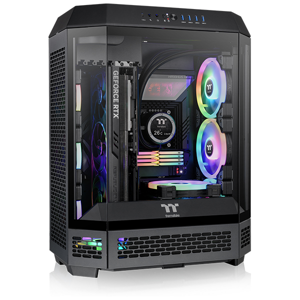 써멀테이크 The Tower 600 (블랙) 미들타워케이스 :: 컴퓨터 전문 쇼핑몰 가이드컴